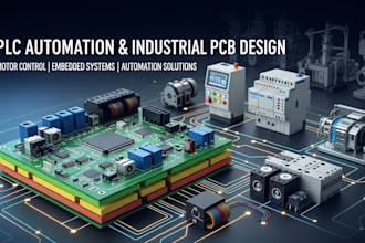 design plc automation, industrial pcb, motor driver control system