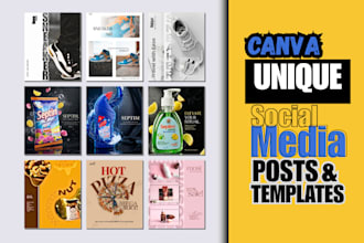 design social media post for brand awareness using canva