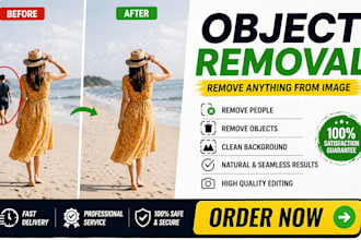 background removal remove people object remove unwanted object add person