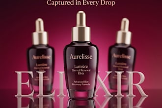 design a professional skincare advertisement poster