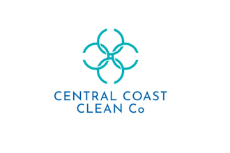 design premium modern growing coastal cleaning brand logo