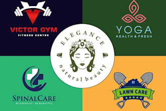 do health, medical, counseling, wellness, yoga, spa, massage and fitness logo