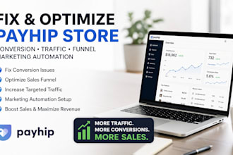 fix payhip store conversion issues optimize traffic sales funnel and automation