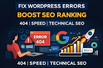 fix wordpress errors and do complete SEO optimization
