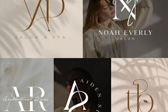 do memorable, anniversary, wedding initials, or monogram logo design