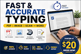 2500 words of typing or data entry work for 20 dollars