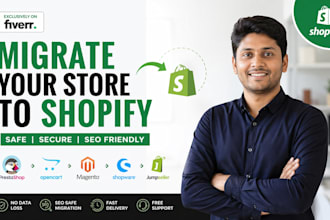 migrate shift4shop prestashop opencart jumpseller magento shopware to shopify