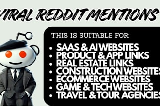 make viral reddit seo post for travel agency ai app saas business website link