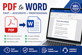 convert PDF to editable word professionally
