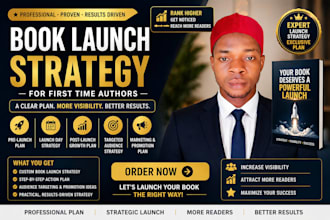 create a book launch strategy for first time authors