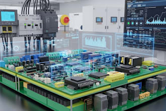 create plc automation, hmi scada, industrial and motor control pcb
