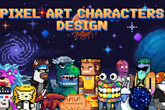 create pixel art character design and game art sprite for indie game animation