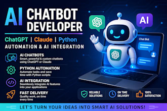 build ai chatbot and automate tasks using python