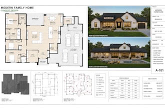 do autocad 2d floor plan, 3d floor plan, interior design and 3d rendering