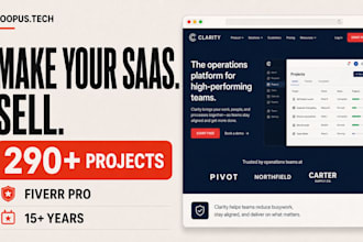 build your saas or startup marketing website