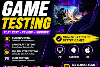 do game testing play test review game app testing test multiplayer pc game