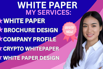 write a professional white paper, white paper design crypto white paper
