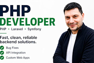 develop, fix, and optimize PHP web app