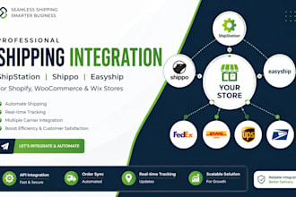 setup shipstation shippo easyship api for shopify wix woocommerce automation