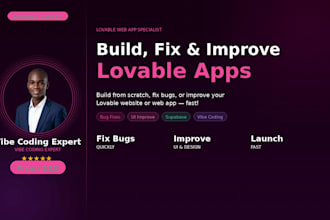 build fix and improve your loveable app and lovable website