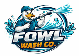 create a unique washing and cleaning logo design