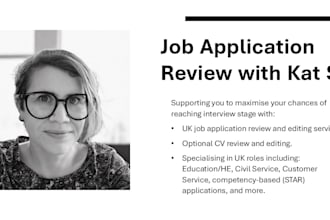 support UK job applicants with improving their applications