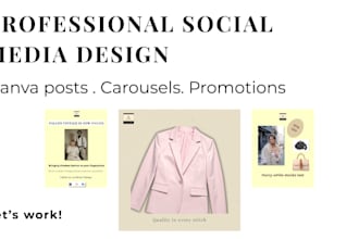 design social media posts and carousels in canva