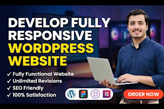 design or redesign fully responsive wordpress website design affordable rates