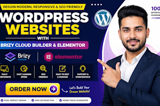 design websites with brizy cloud builder elementor for wordpress onepress
