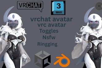 create a custom vrchat avatar optimized for PC and quest