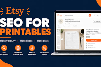 optimize your etsy printable and planner listing SEO