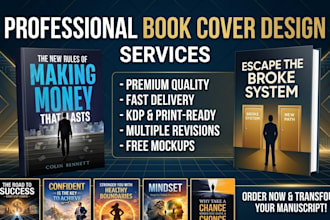 design ebook cover paperback design and hardcover design for amazon kindle cover