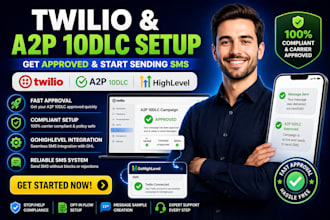 do twilio setup, a2p 10dlc registration, gohighlevel expert, twilio SMS, ghl SMS