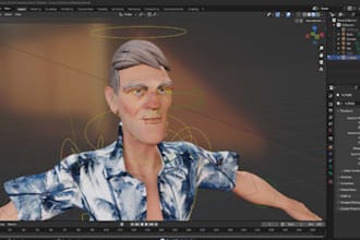 rig your 3d character, game and film character in blender and maya