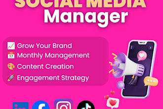 be your social media manager and content creator
