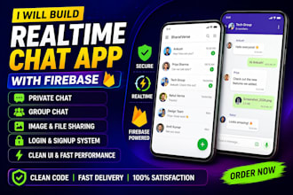 build a realtime chat app with firebase private and group chat