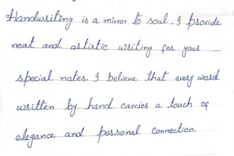 do beautiful english and urdu handwriting