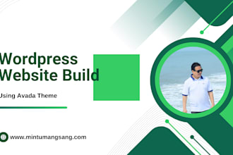 build and customize wordpress website using avada theme