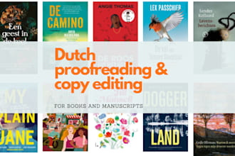 proofread or copy edit your dutch novel
