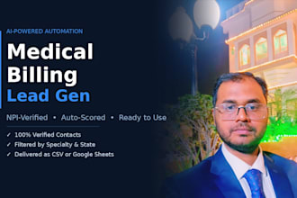 build ai medical billing lead generation with npi scoring