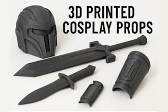 model custom cosplay 3d swords armor sets wearable weapon props for 3d printing