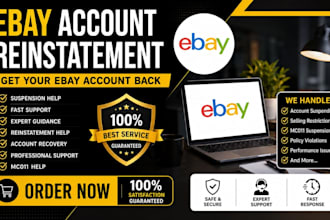 reinstate your deactivated amazon ebay and walmart seller account