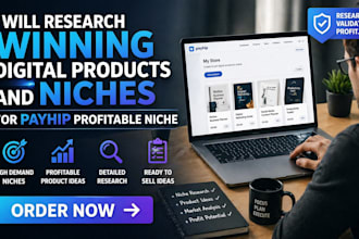 research winning digital products and niches payhip store profitable niche