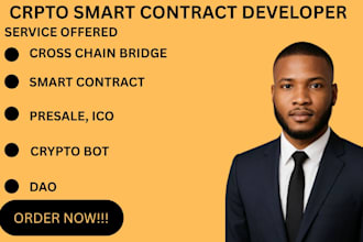 develop smart contract  blockchain developer blockchain solidity