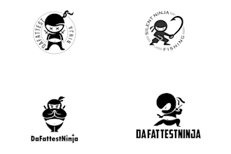 design luxury ninja logo with free source files