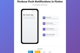 integrate firebase in flutter app authentication, firestore, push notifications