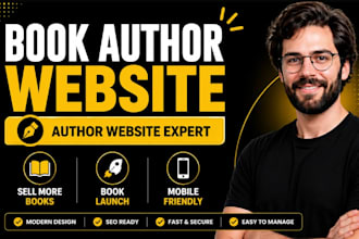 design author website, book author website, ebook website, author landing page