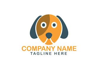 design a pet, dog, cat and modern animal logo
