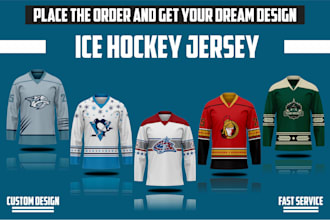design all sports and ice hockey jerseys