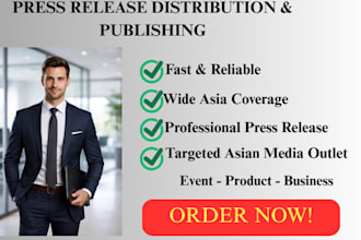 write and distribute press release to singapore, japan ,malaysia, thailand